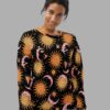 cosmic drifters celestial dreams print sweater front