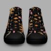 cosmic drifters celestial dreams print womens high top canvas shoes 2