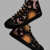 cosmic drifters celestial dreams print womens high top canvas shoes 4