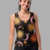 cosmic drifters celestial dreams print womens tank top front