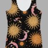 cosmic drifters celestial dreams print womens tank top front 2