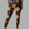 cosmic drifters celestial dreams print yoga leggings back