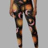 cosmic drifters celestial dreams print yoga leggings front