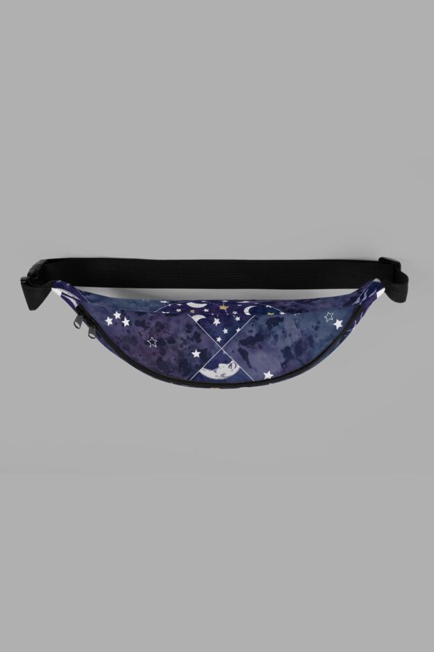 cosmic drifters celestial patchwork fanny pack top