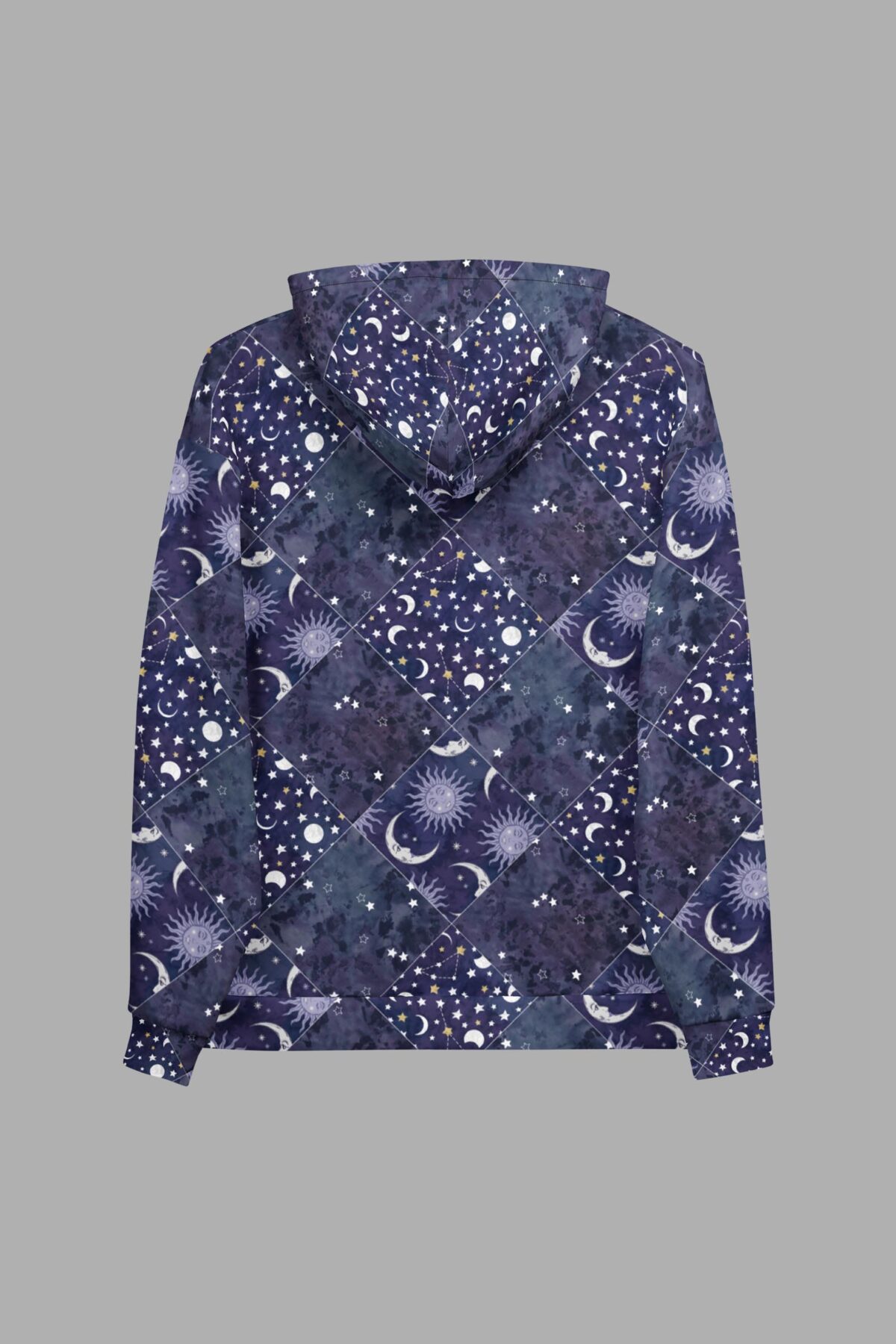 cosmic drifters celestial patchwork sweatshirt back