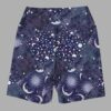 cosmic drifters celestial patchwork yoga shorts back2
