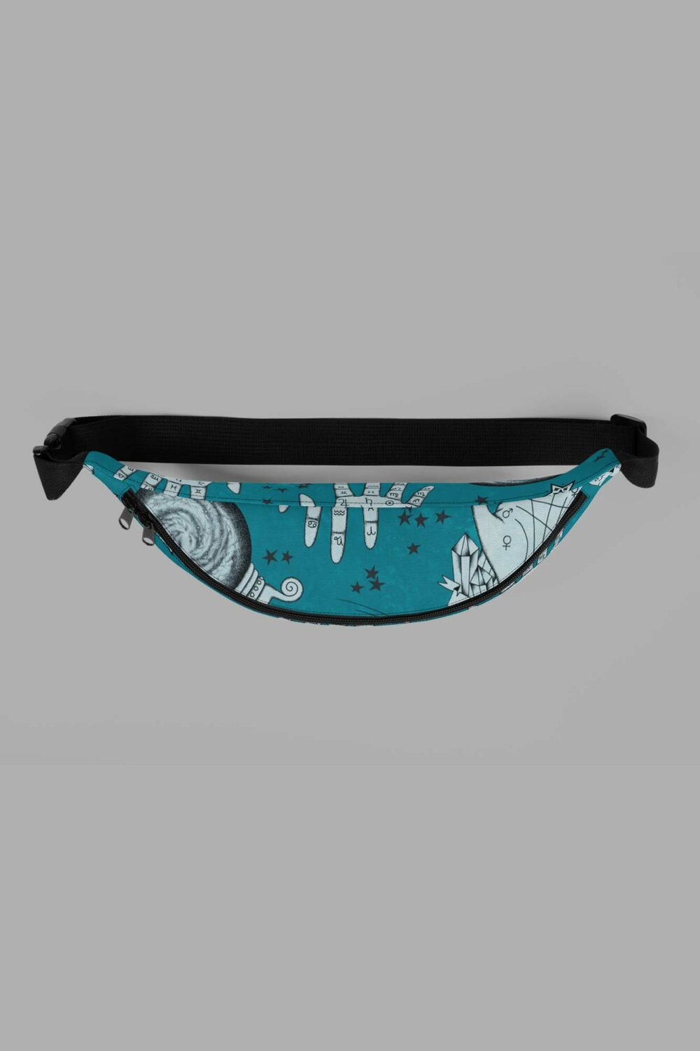 cosmic drifters clairvoyant print fanny pack top