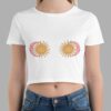 cosmic drifters cosmic tiddies print womens crop tee front