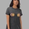 cosmic drifters cosmic tiddies unisex denim t shirt black front