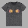 cosmic drifters cosmic tiddies unisex denim t shirt black front 3