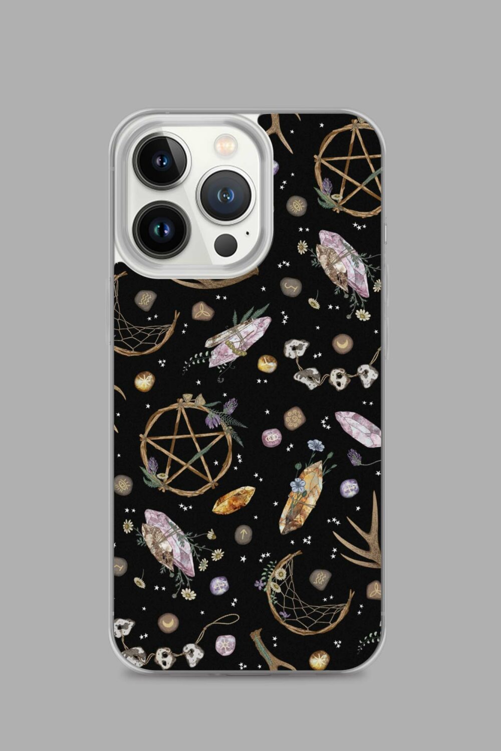 cosmic drifters earth witch clear case for iphone iphone 13 pro case on phone 64e3581c94b29