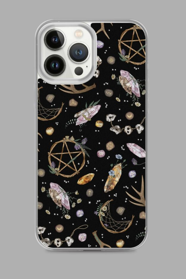 cosmic drifters earth witch clear case for iphone iphone 13 pro max case on phone 64e3581c94af2