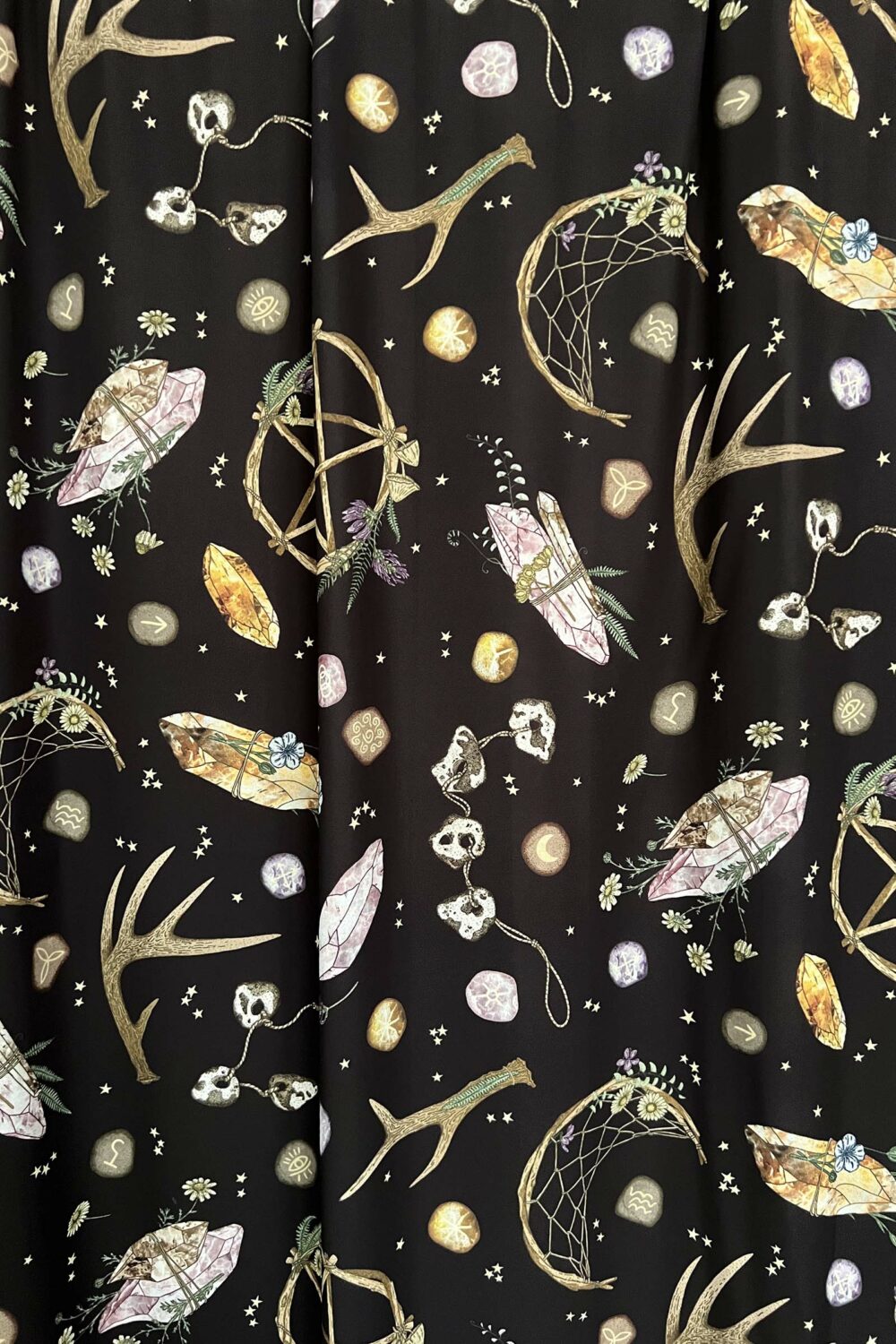 cosmic drifters earth witch fabric