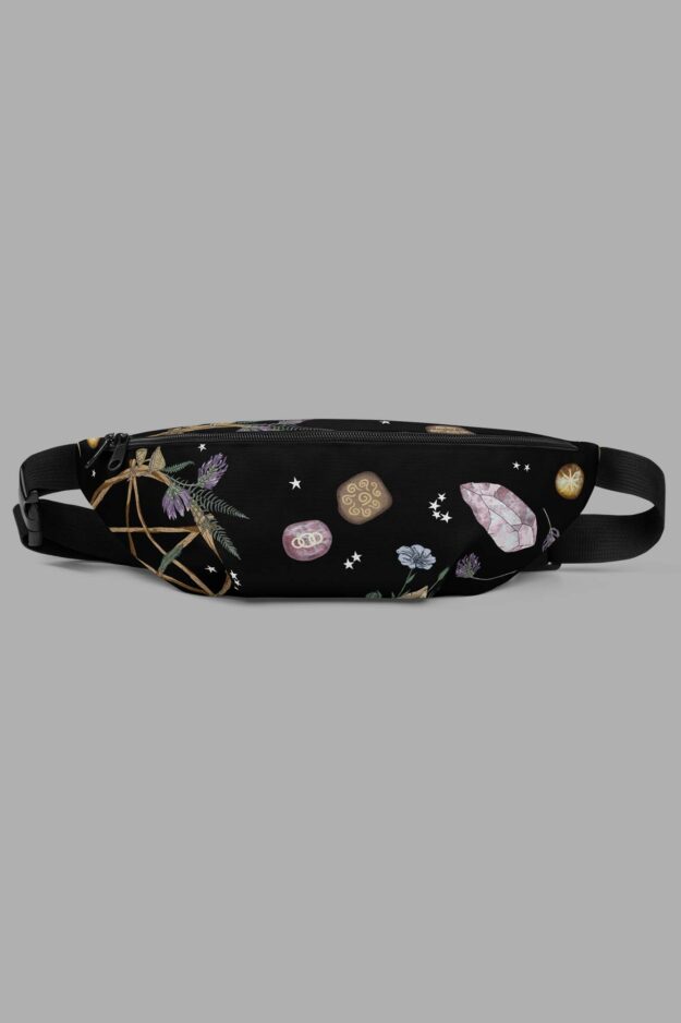 cosmic drifters earth witch print fanny pack front