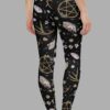 cosmic drifters earth witch print one piece yoga leggings back