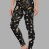 cosmic drifters earth witch print one piece yoga leggings side