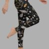 cosmic drifters earth witch print one piece yoga leggings side2
