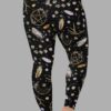 cosmic drifters earth witch print plus size leggings back