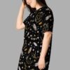 cosmic drifters earth witch print t shirt dress side
