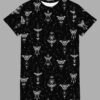 cosmic drifters entomon print t shirt dress front