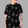 cosmic drifters entomon print t shirt dress front2