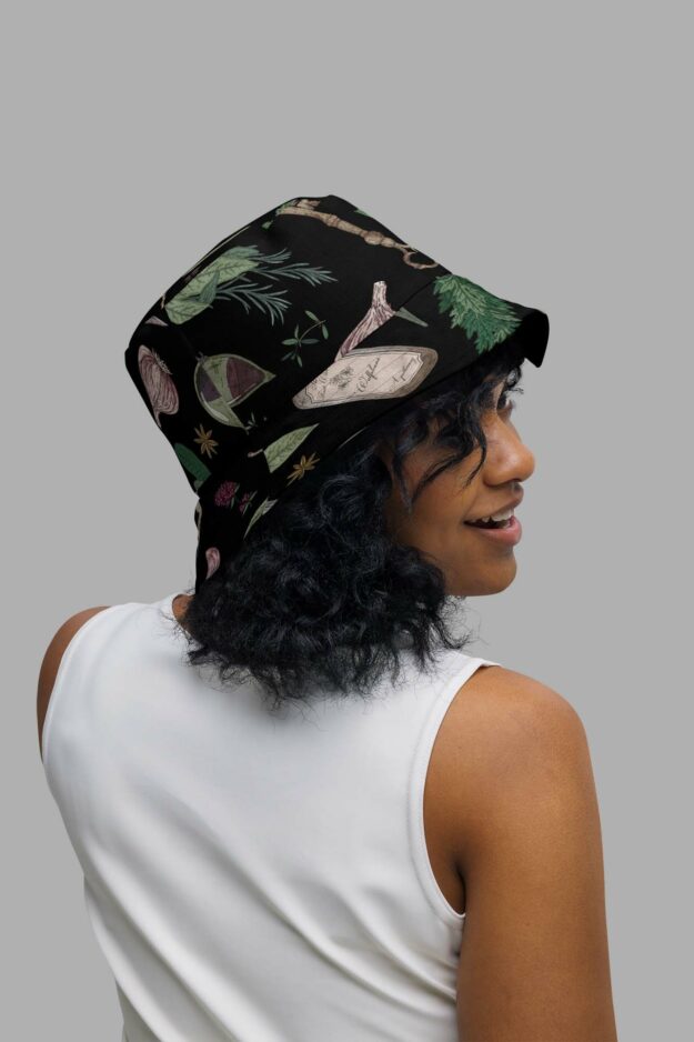 cosmic drifters forest witch bucket hat back2
