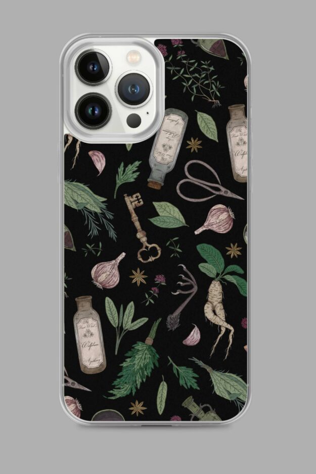 cosmic drifters forest witch clear case for iphone iphone 13 pro max case on phone 64e3654b13aa9