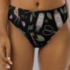 cosmic drifters forest witch print recycled high waisted bikini bottom