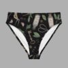 cosmic drifters forest witch print recycled high waisted bikini bottom front