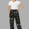 cosmic drifters forest witch print wide leg lounge pants back