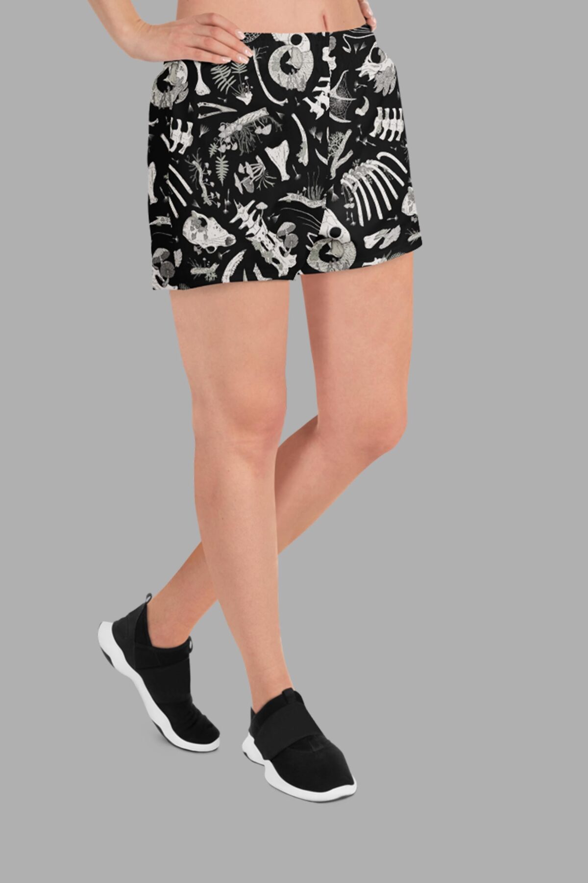 cosmic drifters fungalis print athletic shorts side
