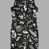 cosmic drifters fungalis print bodycon dress back 2