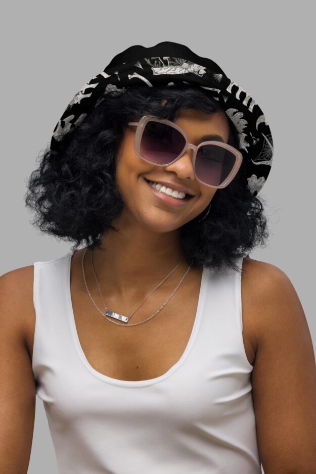 fungalis print reversible bucket hat