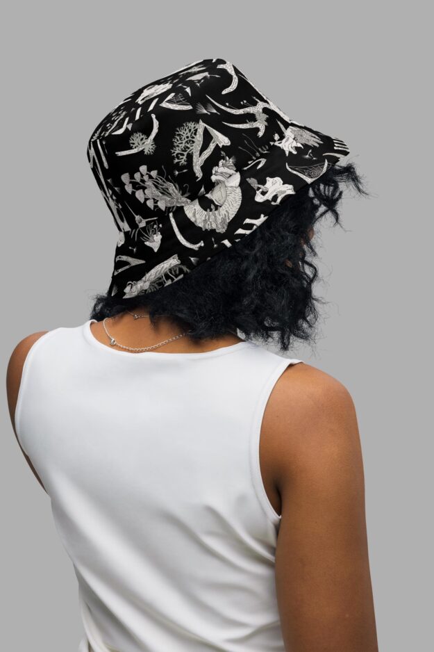fungalis print reversible bucket hat