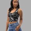 cosmic drifters fungalis print crop top side