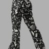 cosmic drifters fungalis print flare leggings back