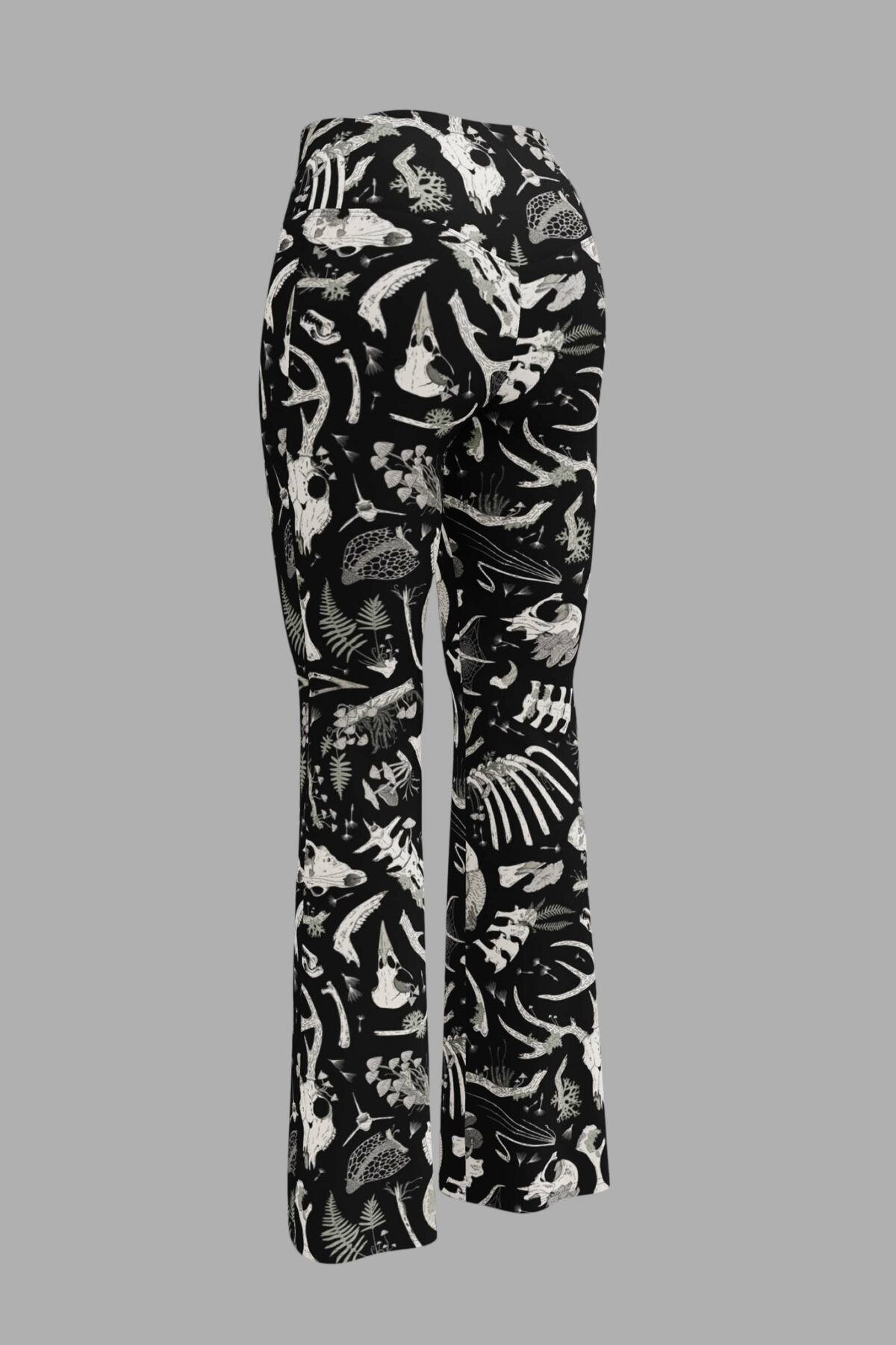 cosmic drifters fungalis print flare leggings back 2