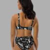 cosmic drifters fungalis print high waist bikini back