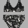 cosmic drifters fungalis print high waist bikini back2