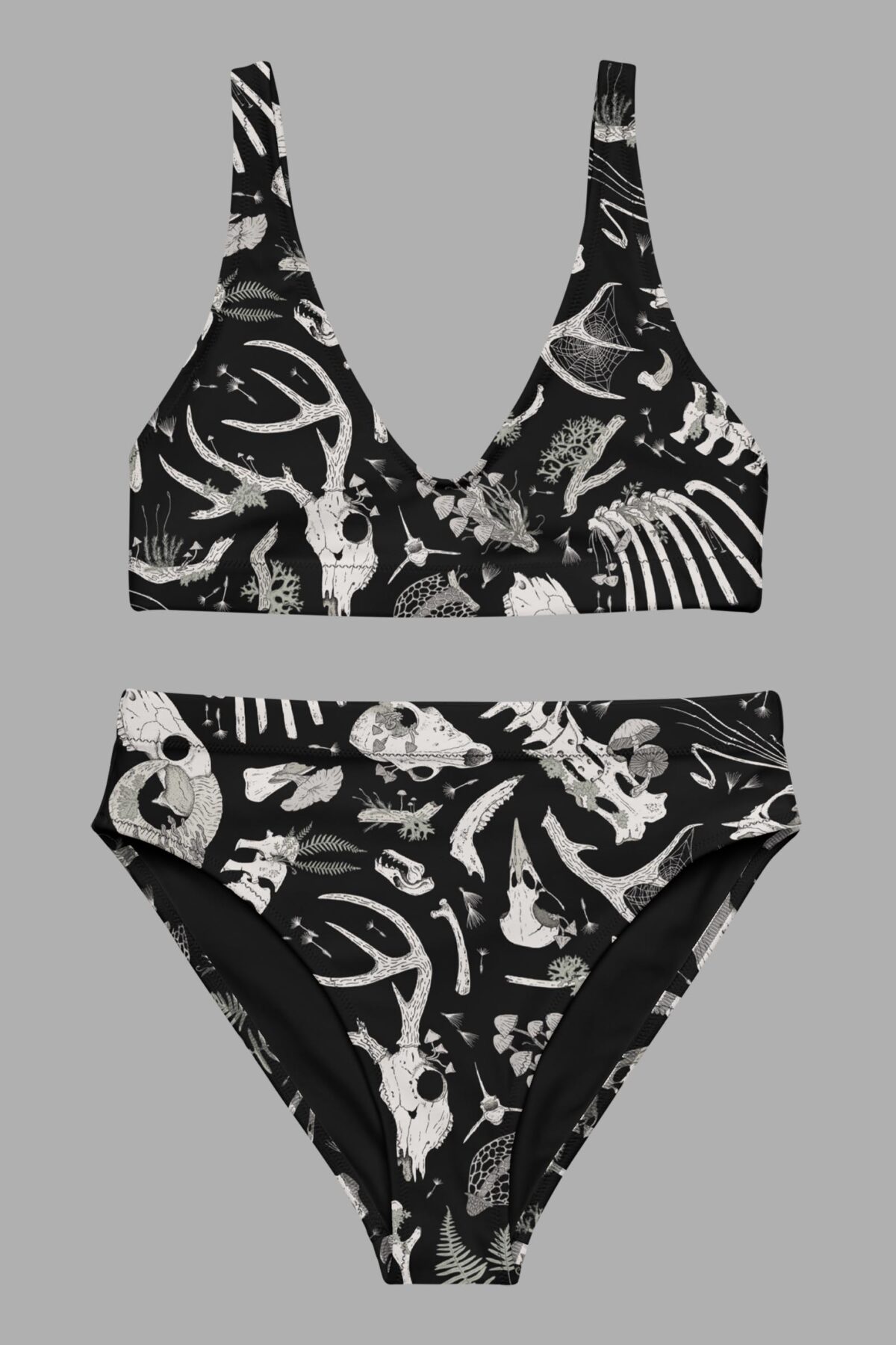 cosmic drifters fungalis print high waist bikini front2