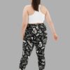 cosmic drifters fungalis print plus size leggings back