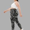 cosmic drifters fungalis print plus size leggings side