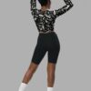 cosmic drifters fungalis print recycled long sleeve crop top back