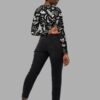 cosmic drifters fungalis print recycled long sleeve crop top back 2