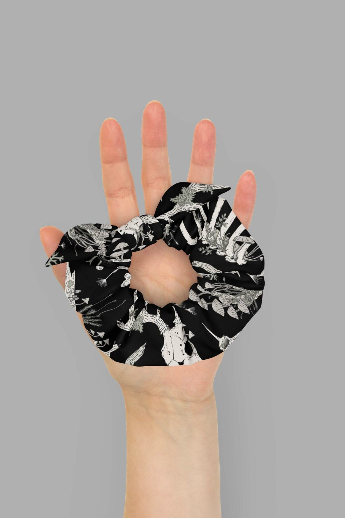 cosmic drifters fungalis print recycled scrunchie 3