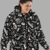 cosmic drifters fungalis print recycled unisex hoodie front