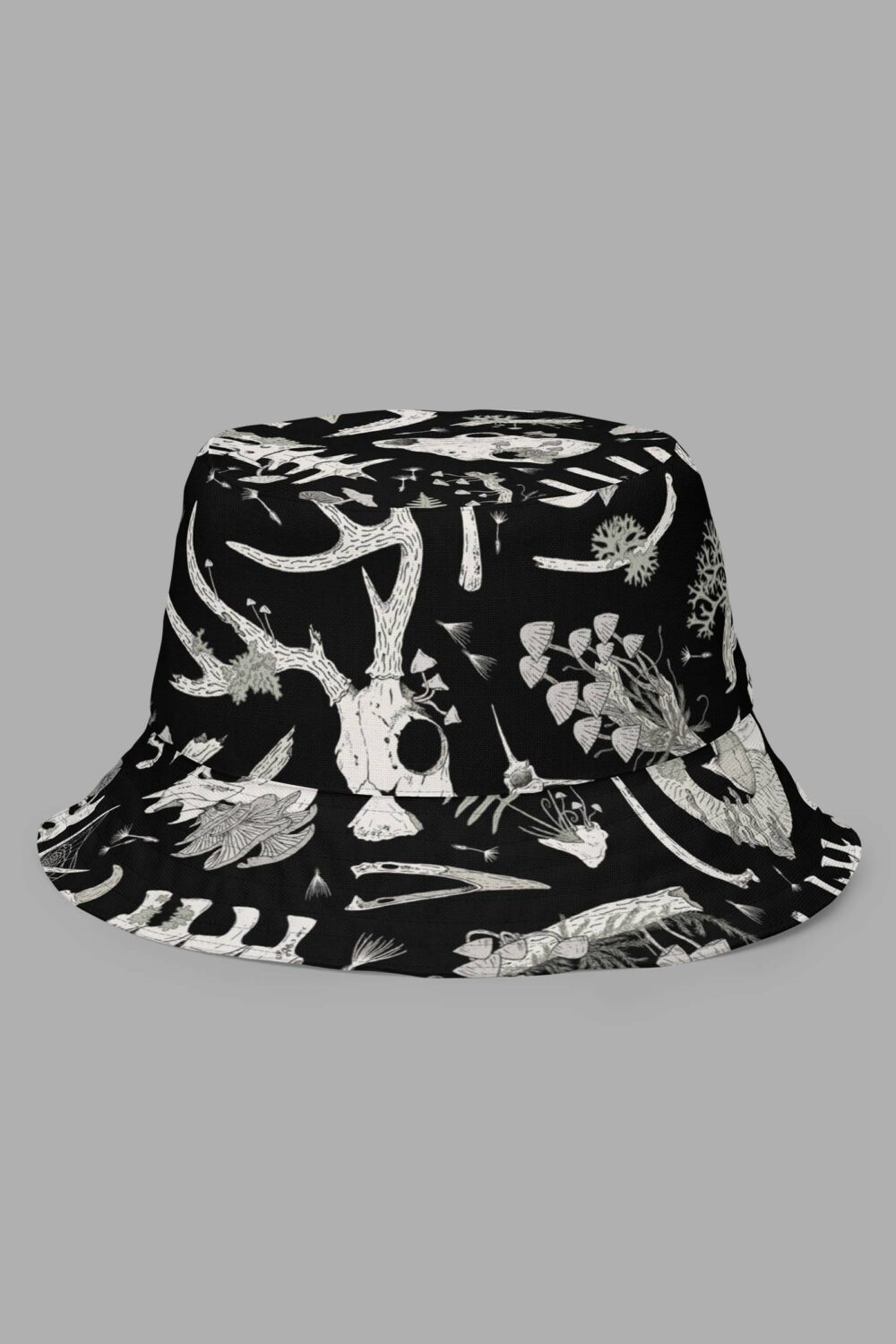 cosmic drifters fungalis print reversible bucket hat