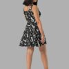 cosmic drifters fungalis print skater dress back