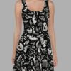 cosmic drifters fungalis print skater dress fungalis 2