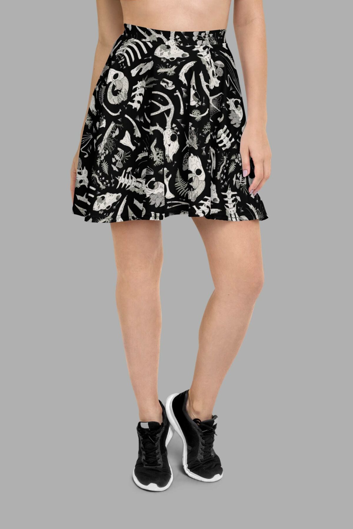 cosmic drifters fungalis print skater skirt front 2